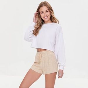 Forever 21 High-Rise Drawstring Shorts